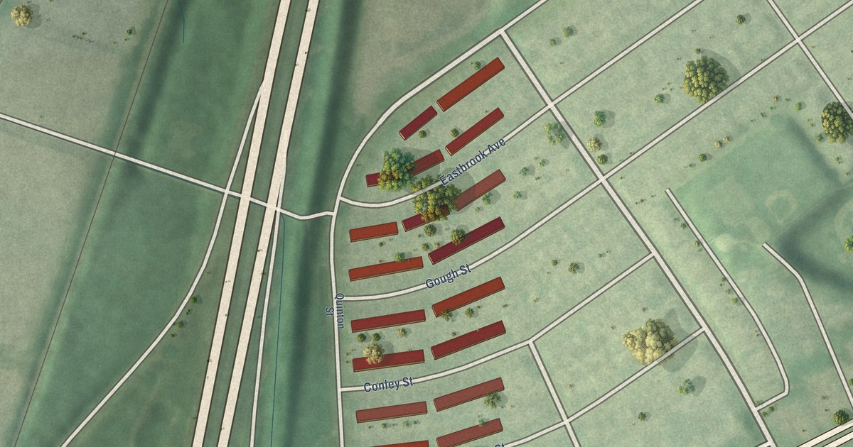 Map of Eastwood, Baltimore, Maryland in 2026