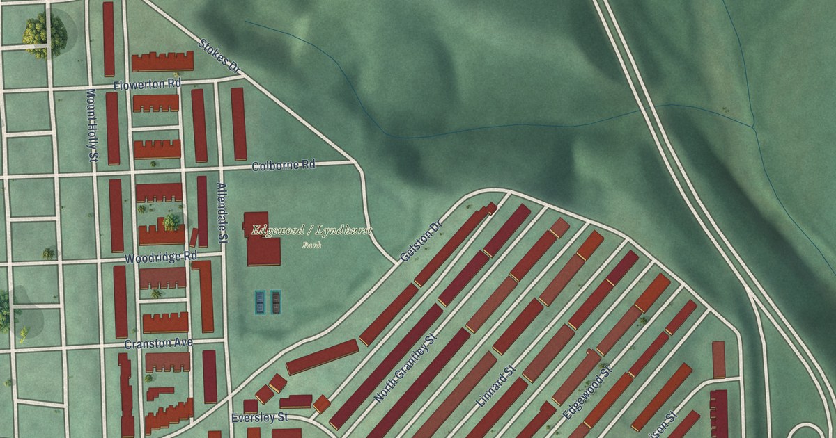 Map of Edgewood, Baltimore, Maryland in 2026