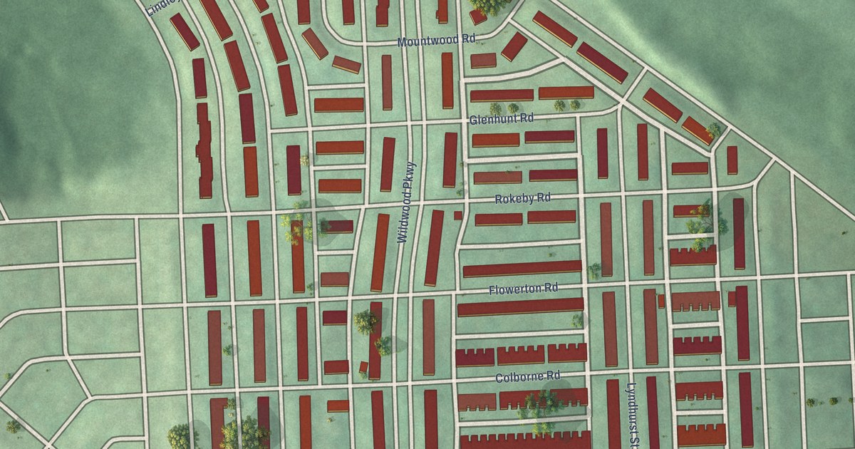 Map of Edmondson Village, Baltimore, Maryland in 2026