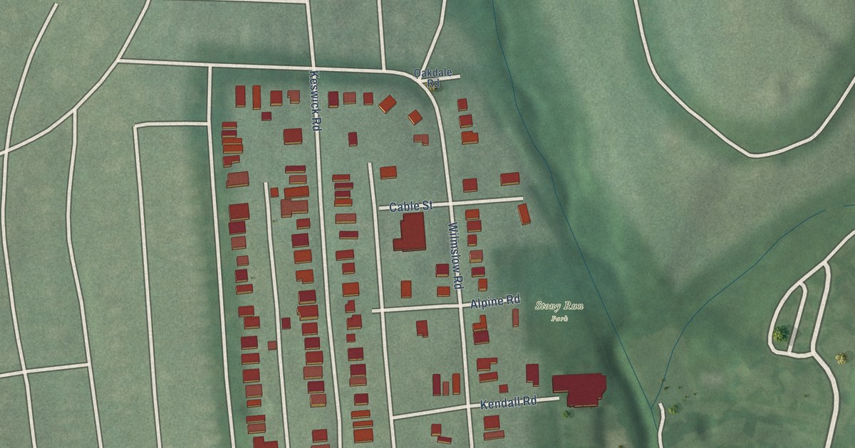 Map of Evergreen, Baltimore, Maryland in 2026
