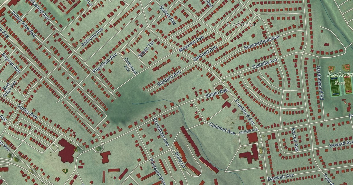 Map of Frankford, Baltimore, Maryland in 2026