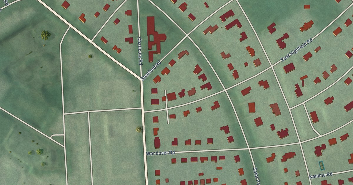 Map of Guilford, Baltimore, Maryland in 2026