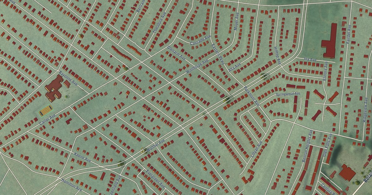 Map of Hamilton, Baltimore, Maryland in 2026