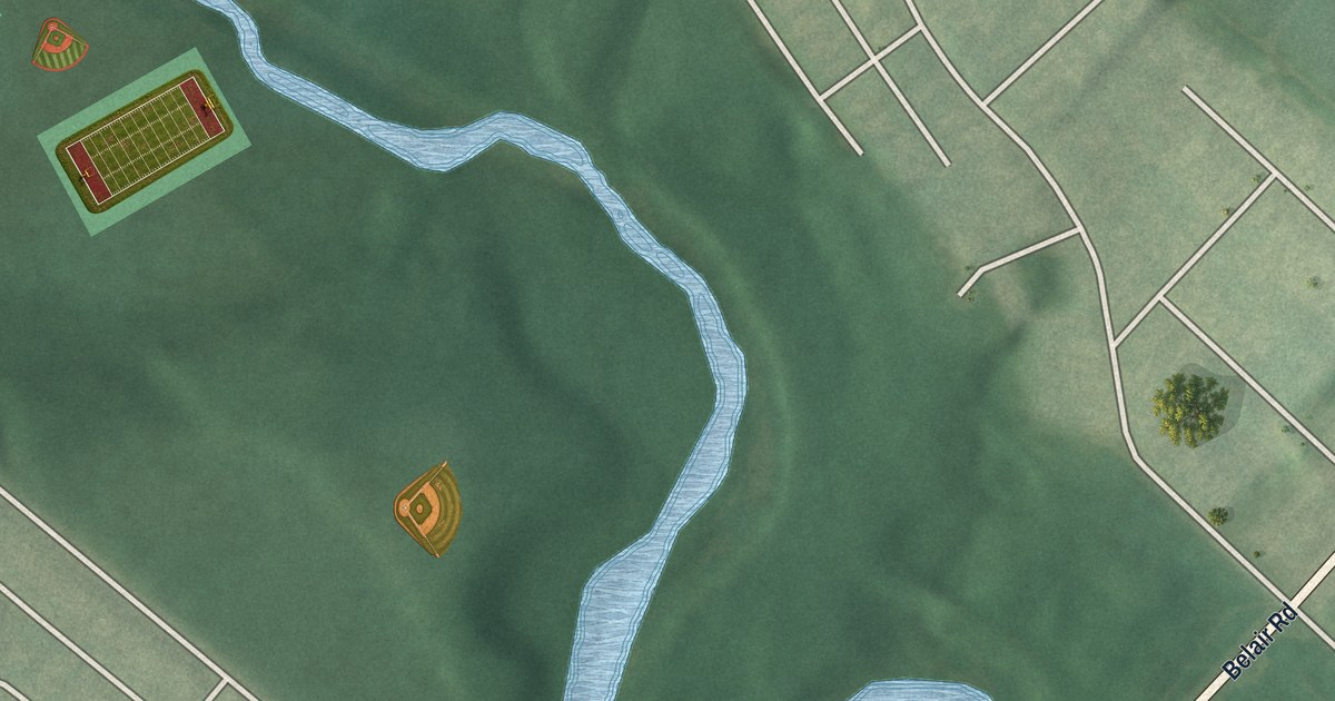Map of Herring Run Park, Baltimore, Maryland in 2026