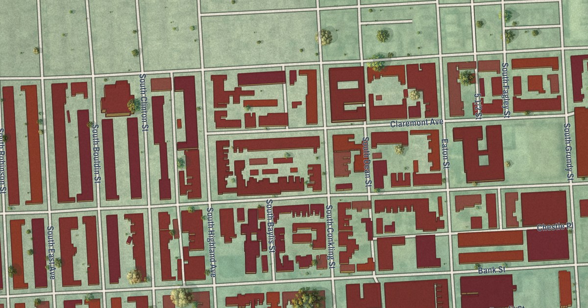 Map of Highlandtown, Baltimore, Maryland in 2026