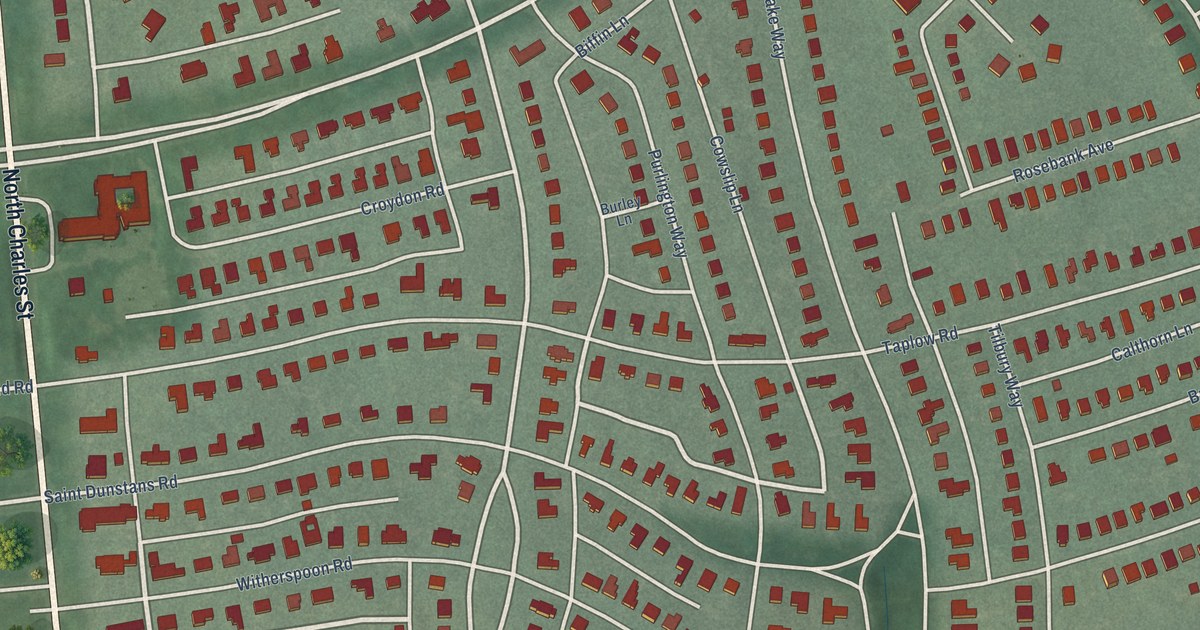 Map of Homeland, Baltimore, Maryland in 2026