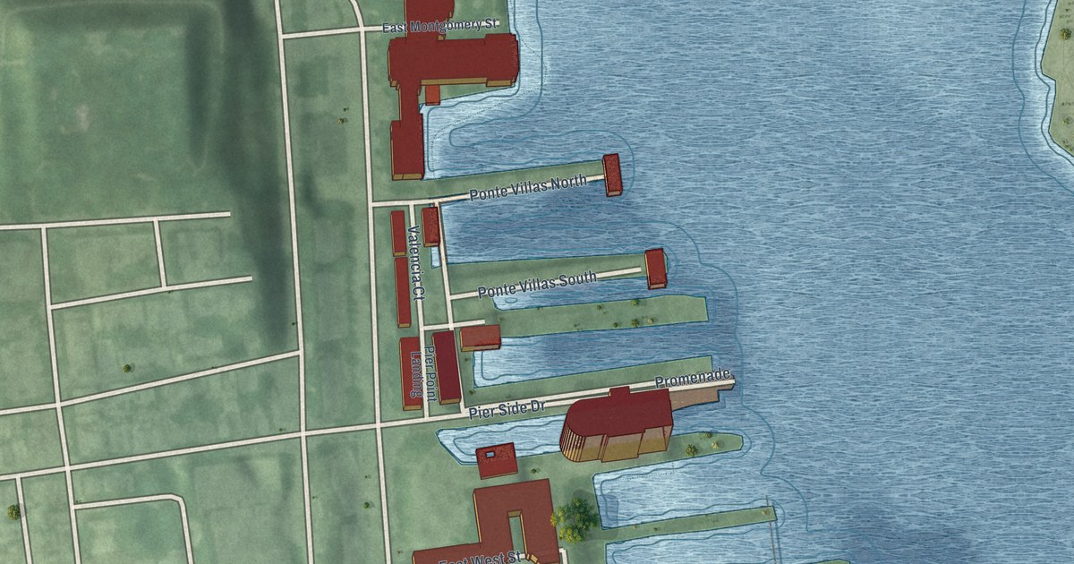Map of Key Highway, Baltimore, Maryland in 2026