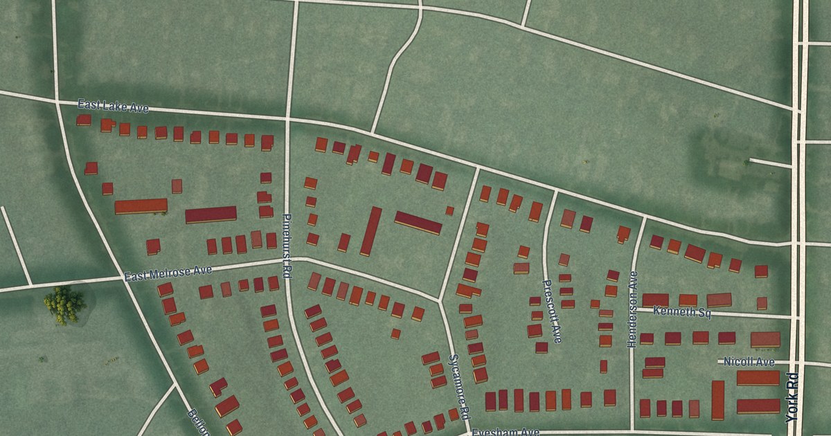 Map of Lake Evesham, Baltimore, Maryland in 2026