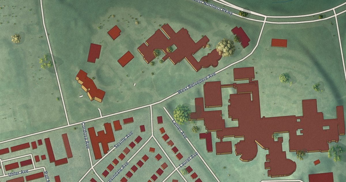 Map of Levindale, Baltimore, Maryland in 2026