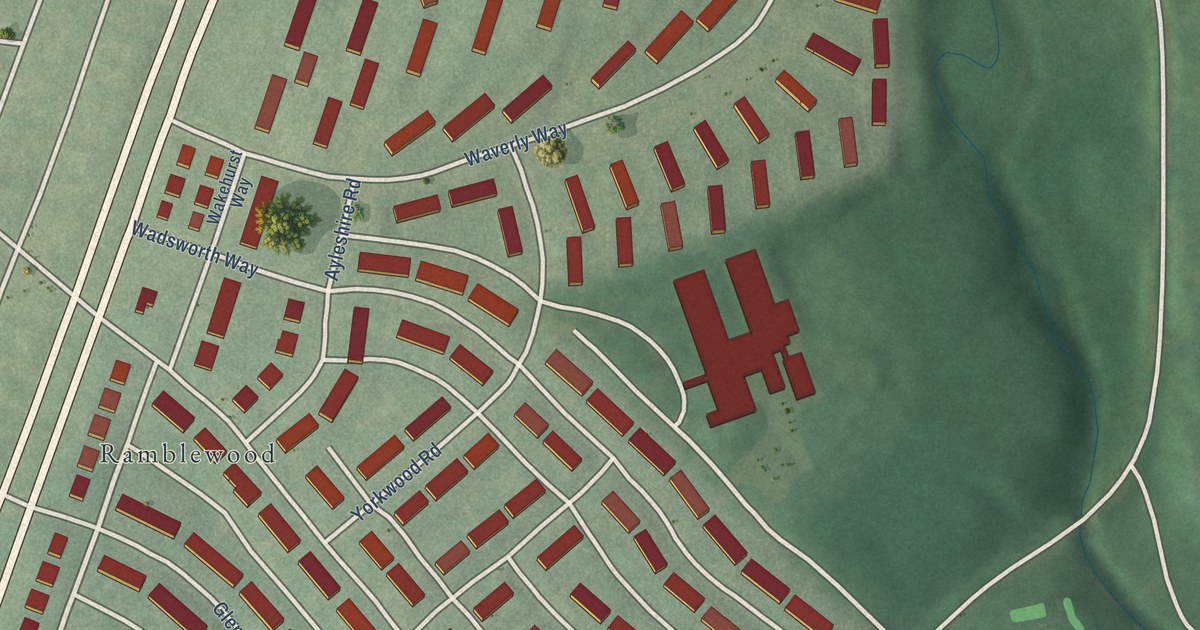 Map of Loch Raven, Baltimore, Maryland in 2026