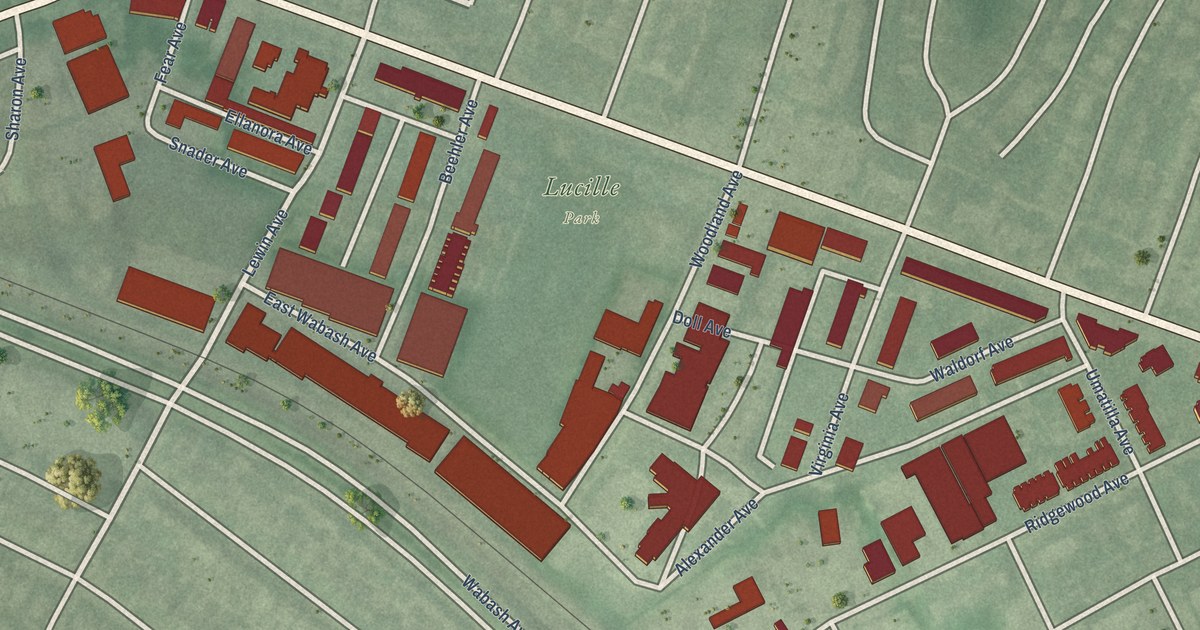 Map of Lucille Park, Baltimore, Maryland in 2026