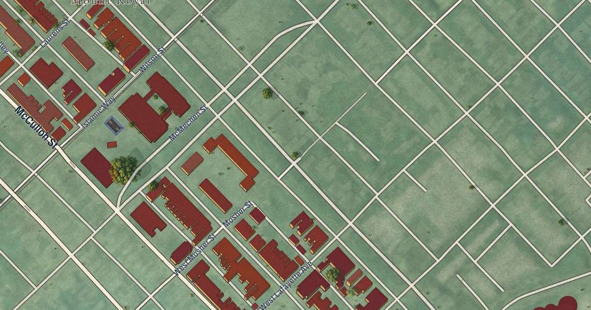Map of Madison Park, Baltimore, Maryland in 2026