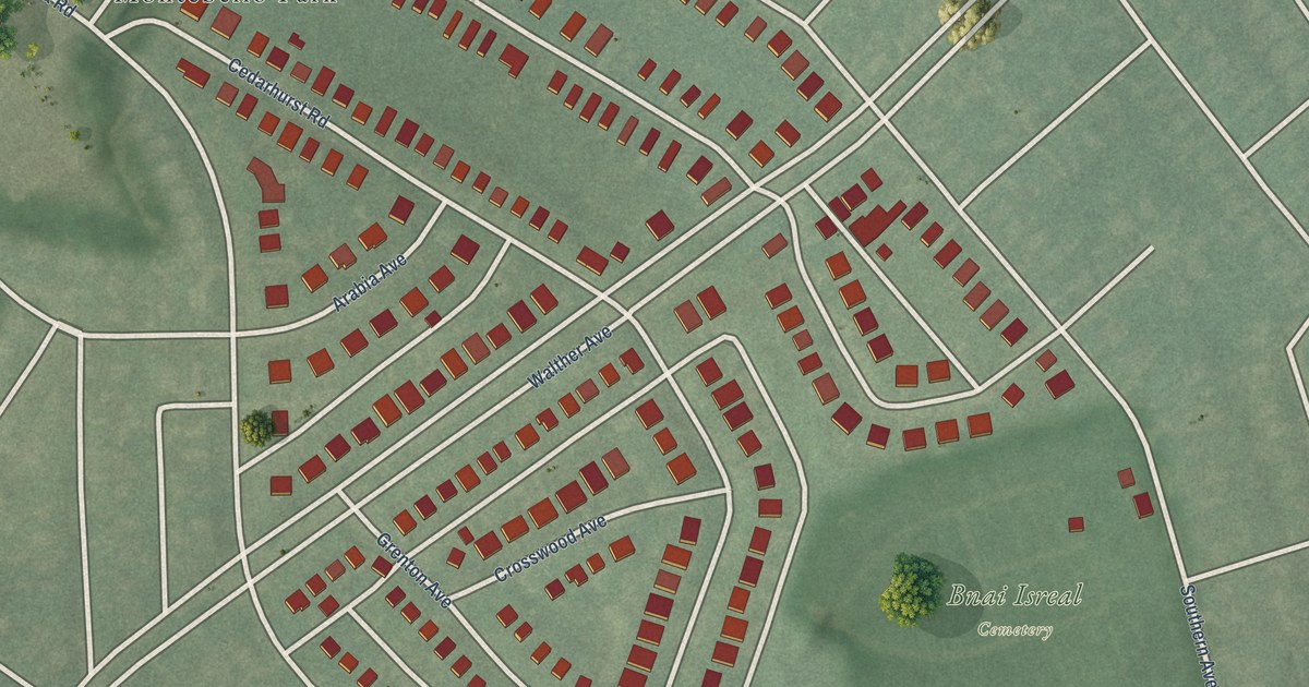 Map of Moravia-Walther, Baltimore, Maryland in 2026