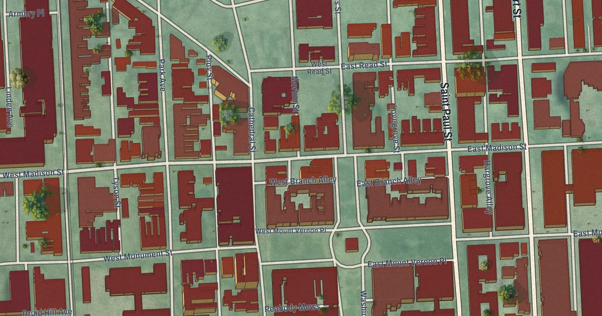 Map of Mount Vernon, Baltimore, Maryland in 2026