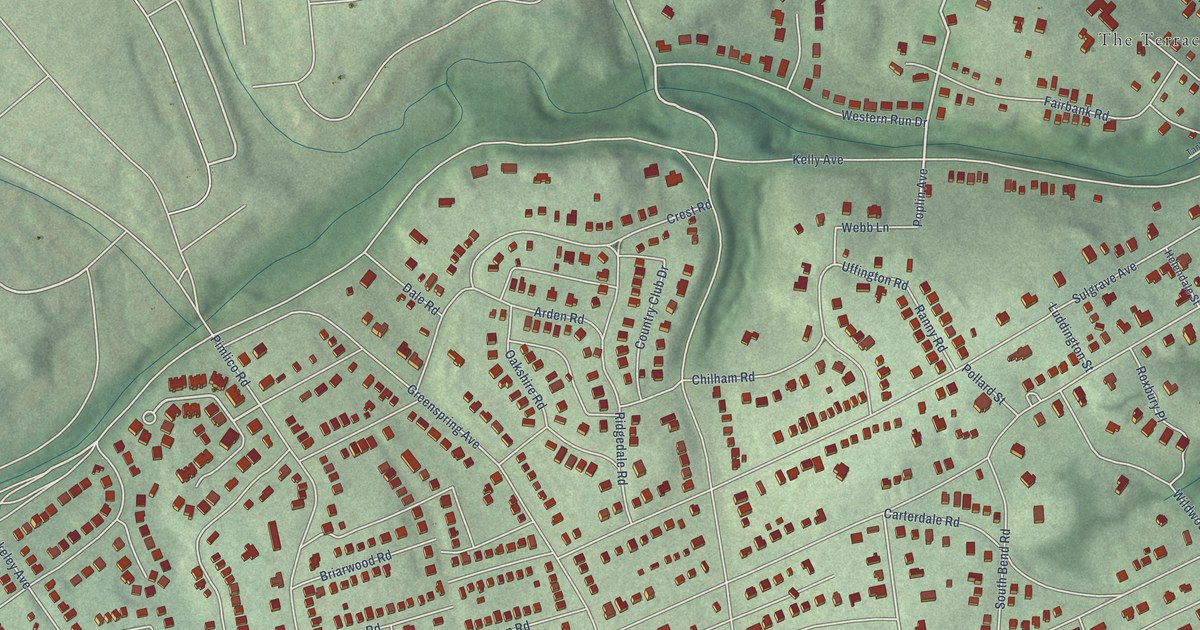 Map of Mount Washington, Baltimore, Maryland in 2026