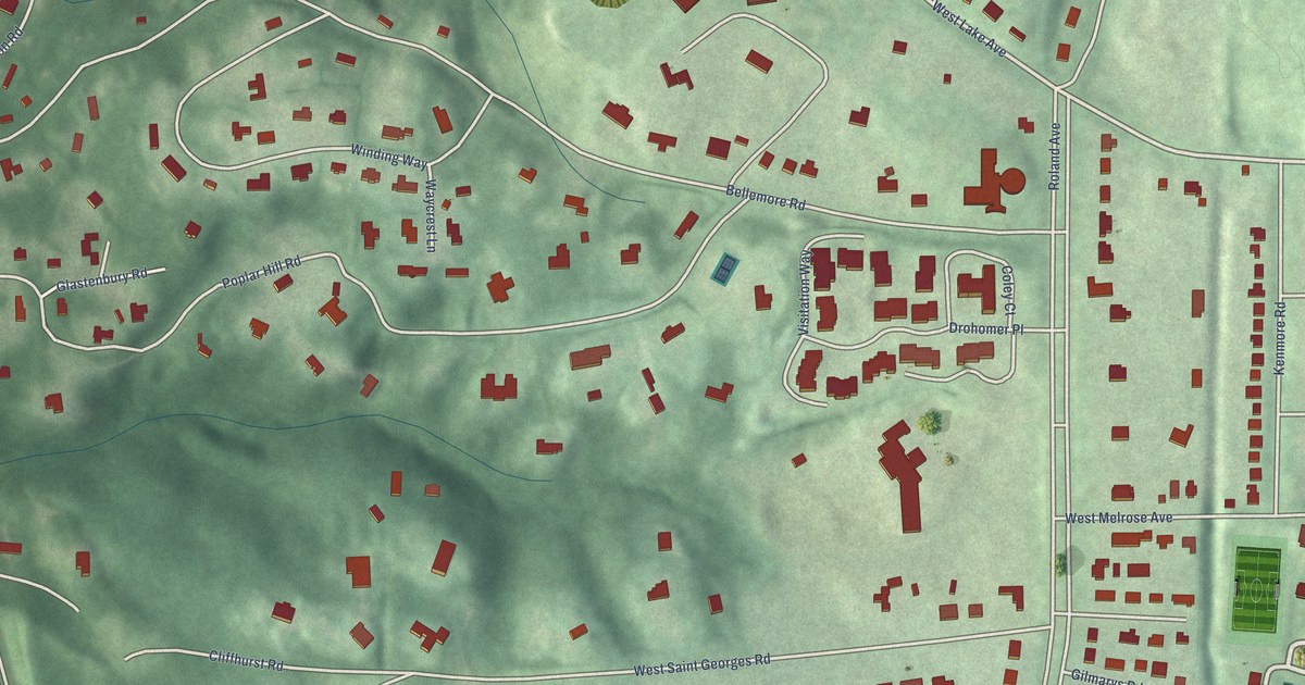 Map of North Roland Park/Poplar Hill, Baltimore, Maryland in 2026