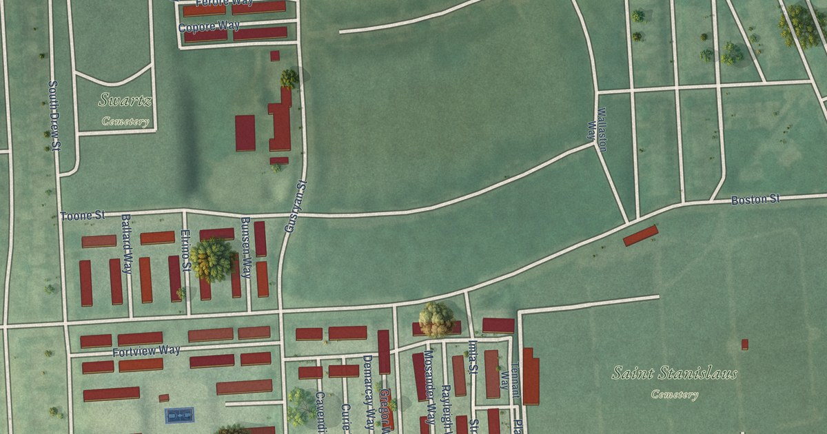 Map of O’Donnell Heights, Baltimore, Maryland in 2026
