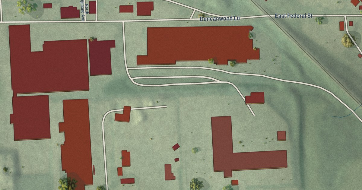 Map of Orangeville Industrial Area, Baltimore, Maryland in 2026