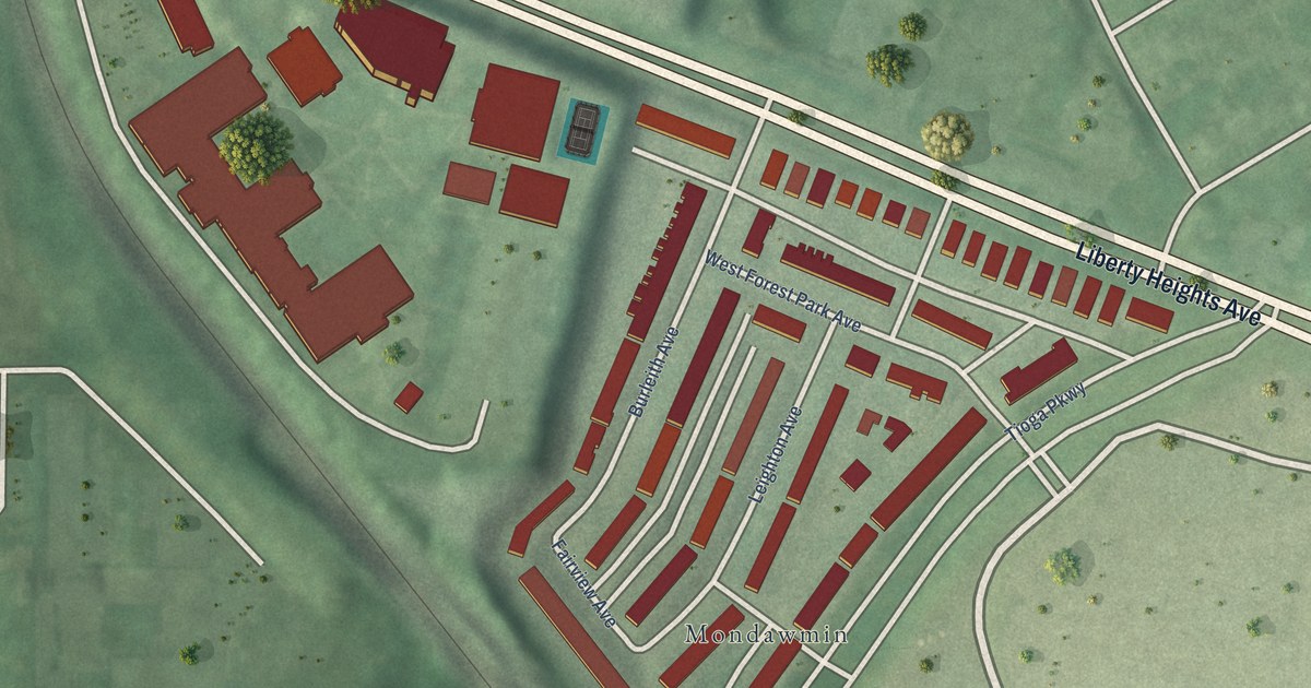 Map of Parkway, Baltimore, Maryland in 2026