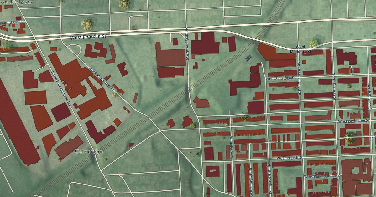 Map of Penrose/Fayette Street Outreach, Baltimore, Maryland in 2026