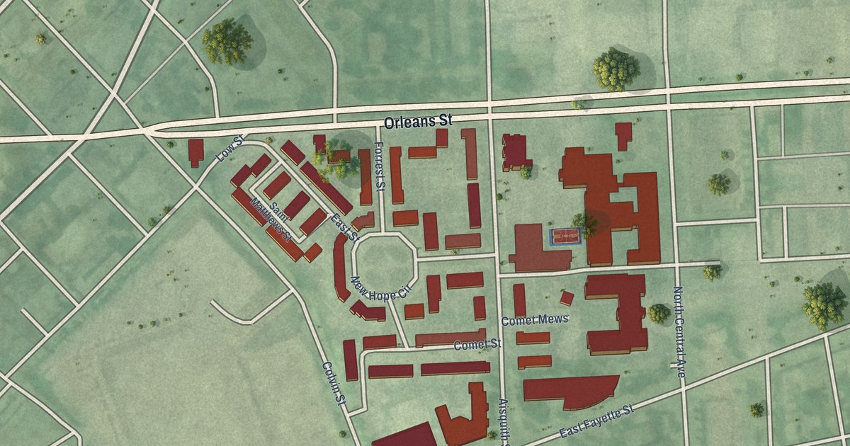 Map of Pleasant View Gardens, Baltimore, Maryland in 2026