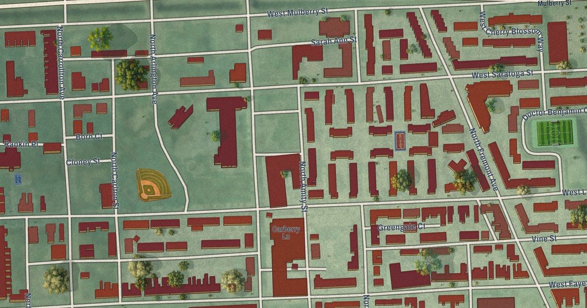 Map of Poppleton, Baltimore, Maryland in 2026