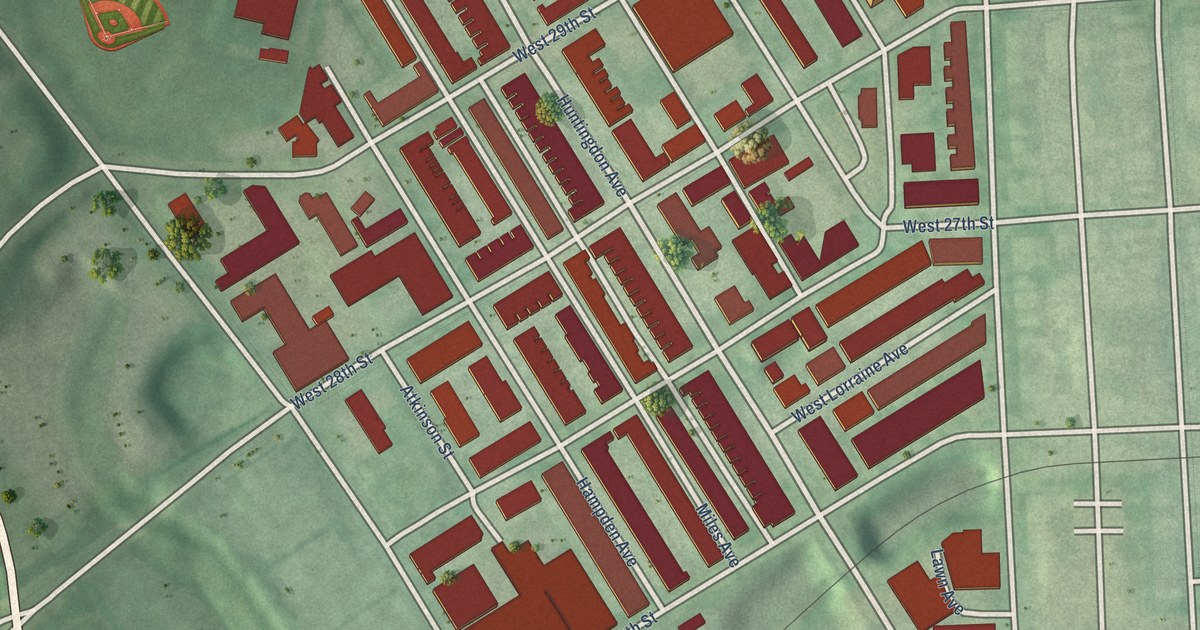 Map of Remington, Baltimore, Maryland in 2026
