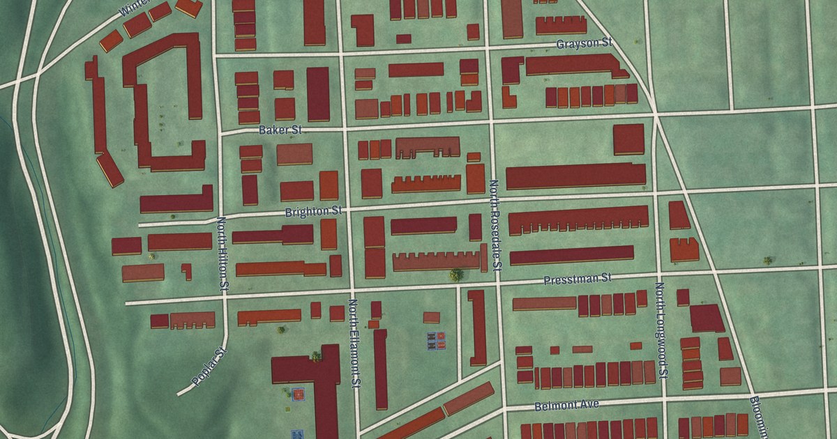 Map of Rosemont, Baltimore, Maryland in 2026