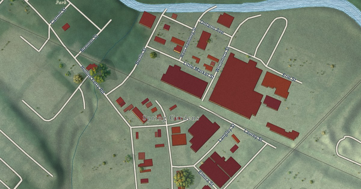 Map of Saint Paul, Baltimore, Maryland in 2026