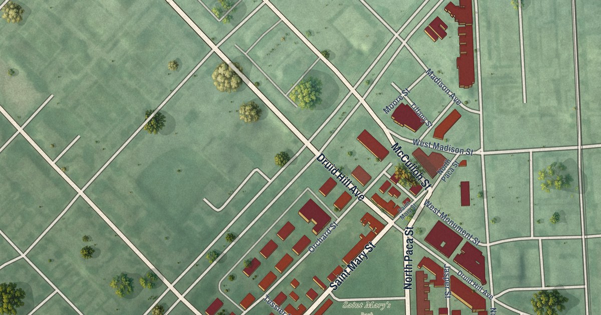 Map of Seton Hill, Baltimore, Maryland in 2026