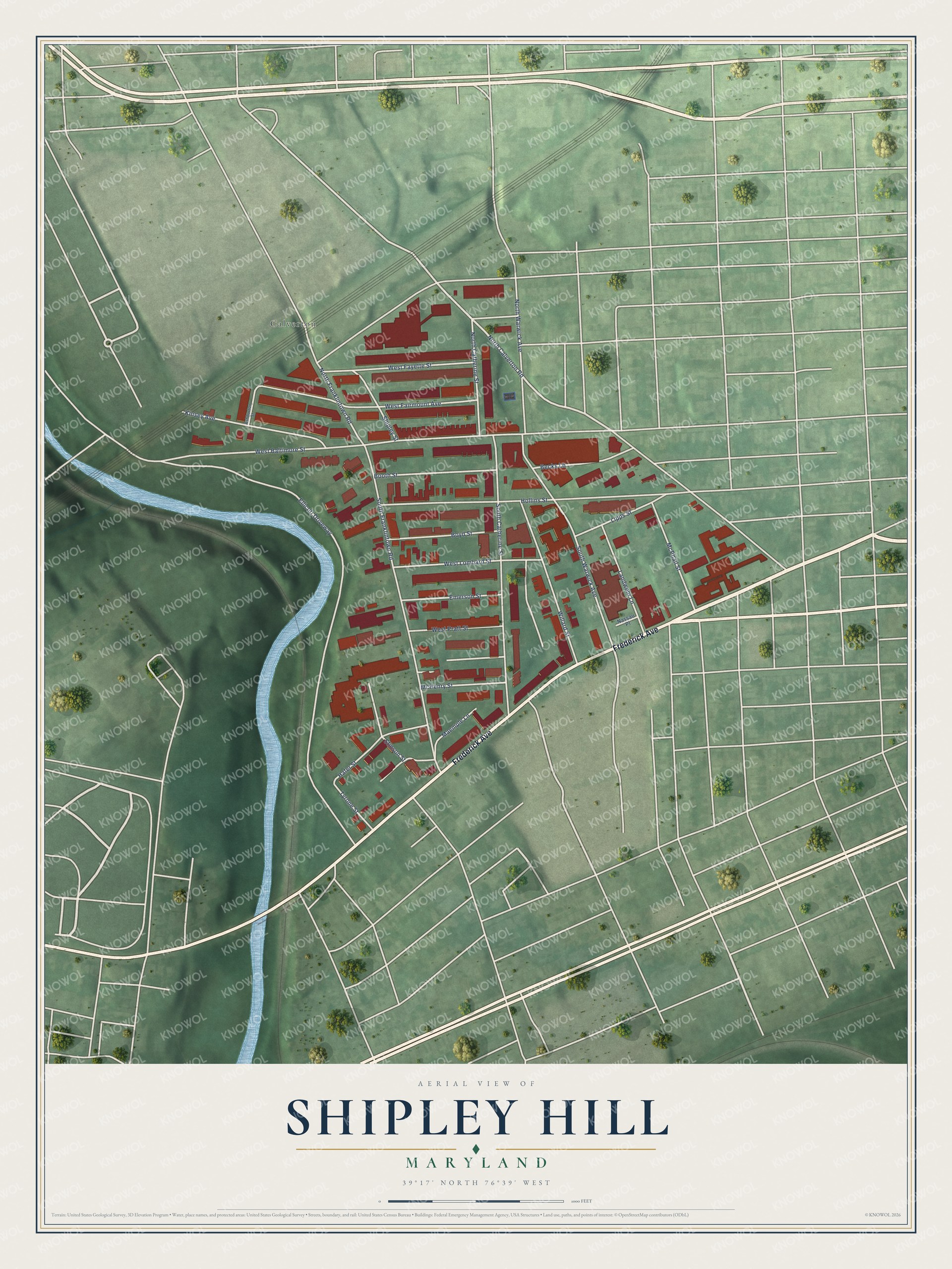 Watermarked full-map preview of Shipley Hill, Maryland