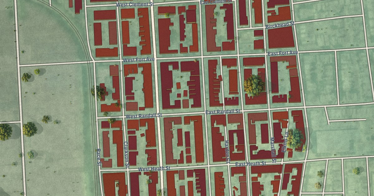 Map of South Baltimore, Baltimore, Maryland in 2026