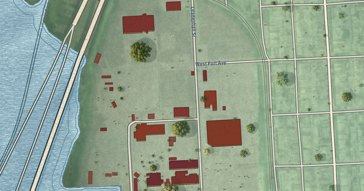 Map of Spring Garden Industrial Area, Baltimore, Maryland in 2026
