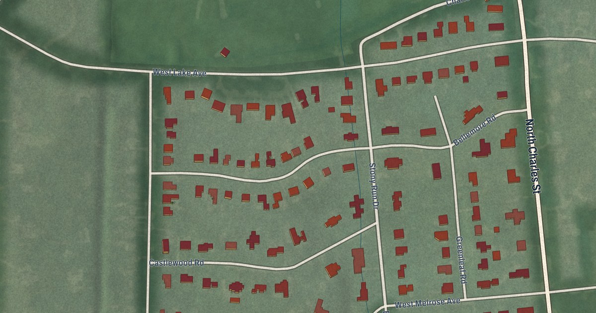 Detailed Map of The Orchards, Baltimore, Maryland