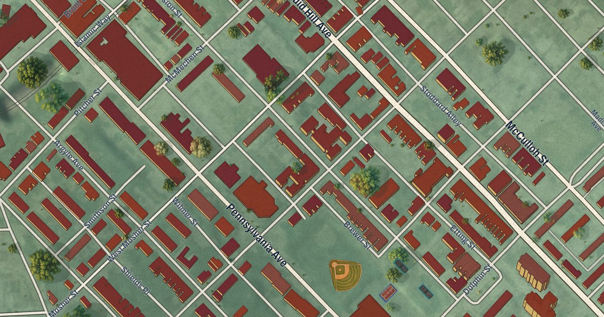 Map of Upton, Baltimore, Maryland in 2026