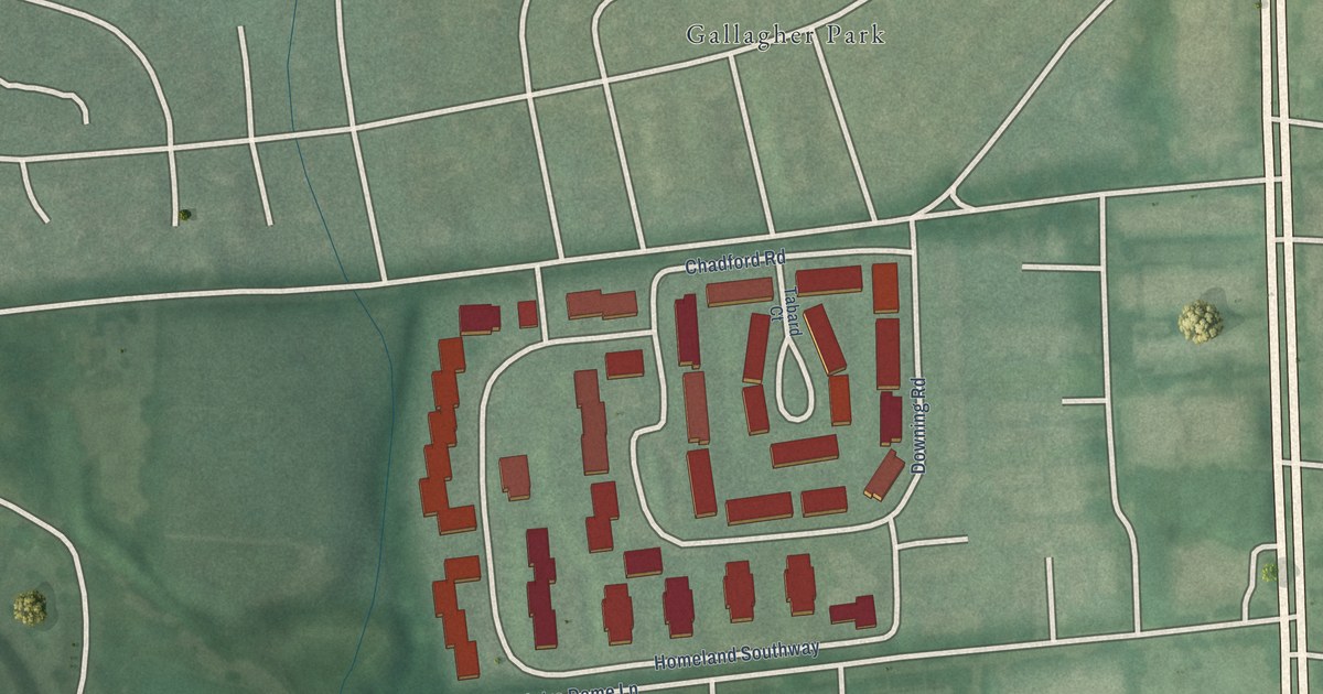 Map of Villages of Homeland, Baltimore, Maryland in 2026
