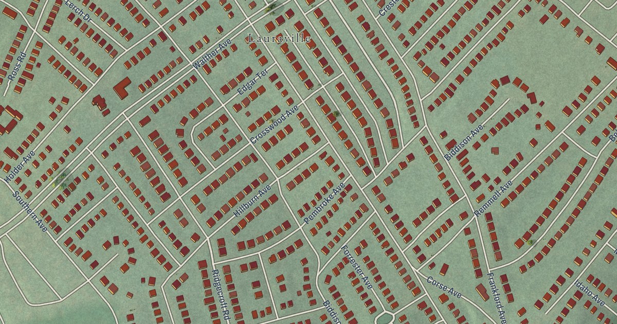 Map of Waltherson, Baltimore, Maryland in 2026