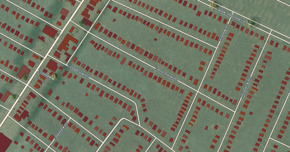 Map of Westfield, Baltimore, Maryland in 2026