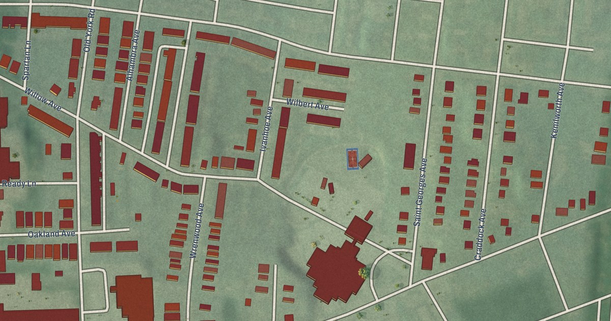 Map of Wilson Park, Baltimore, Maryland in 2026