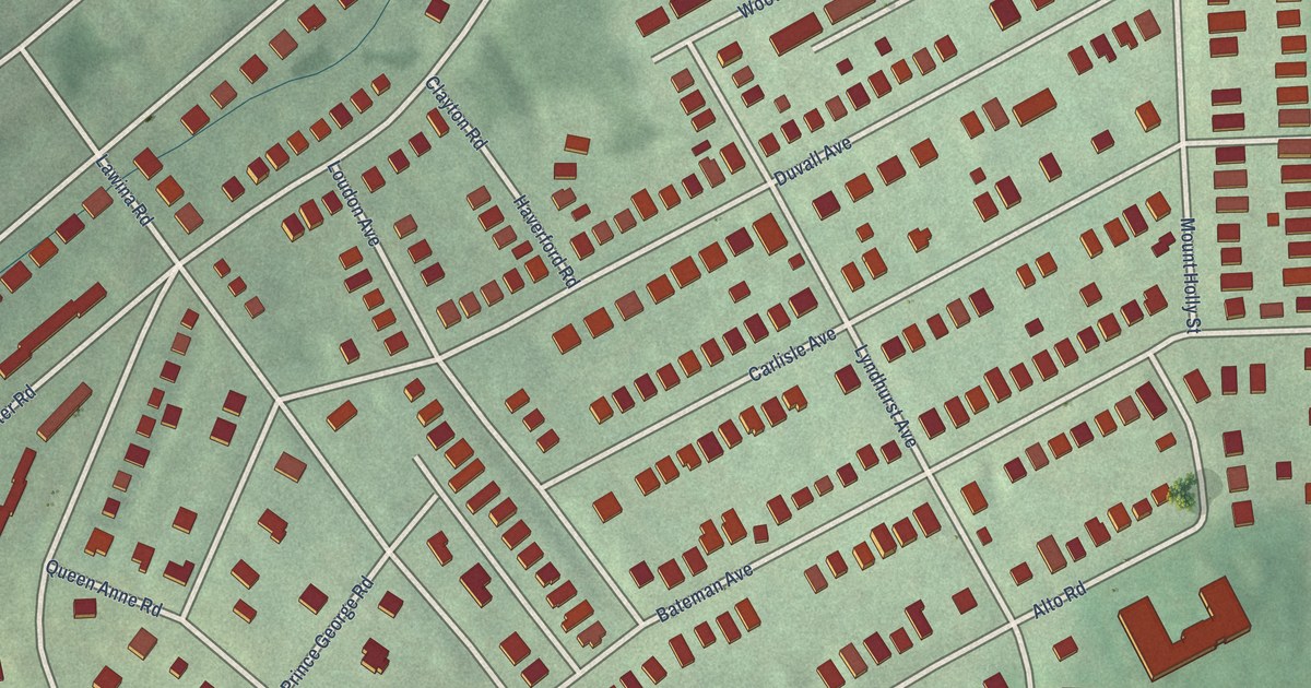 Map of Windsor Hills, Baltimore, Maryland in 2026