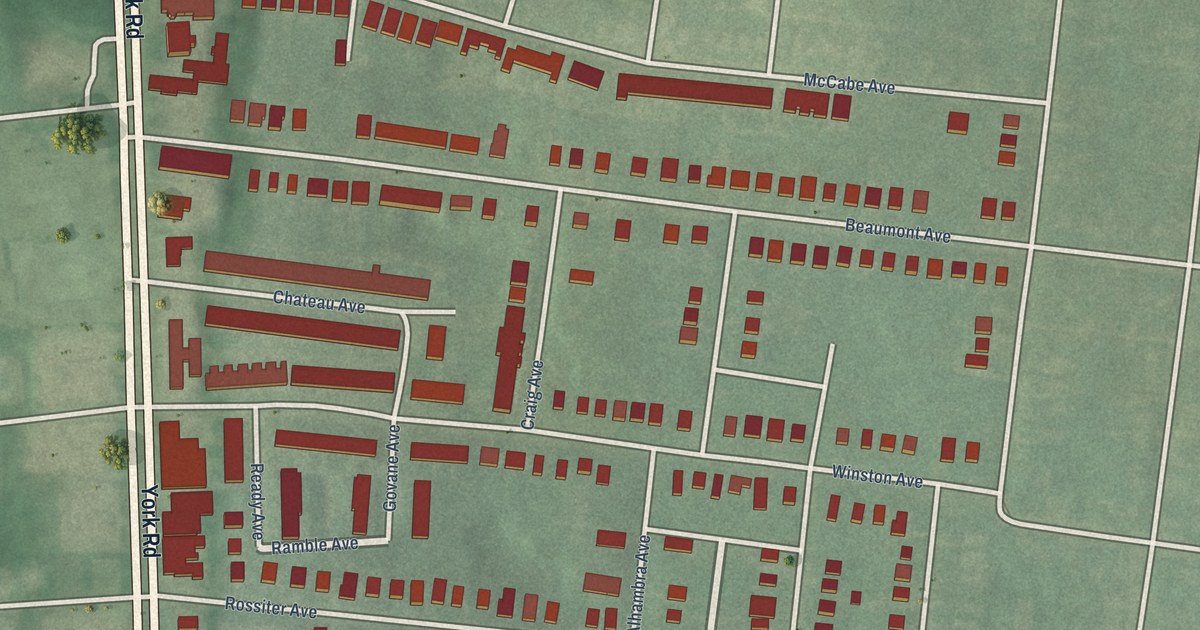 Map of Winston-Govans, Baltimore, Maryland in 2026