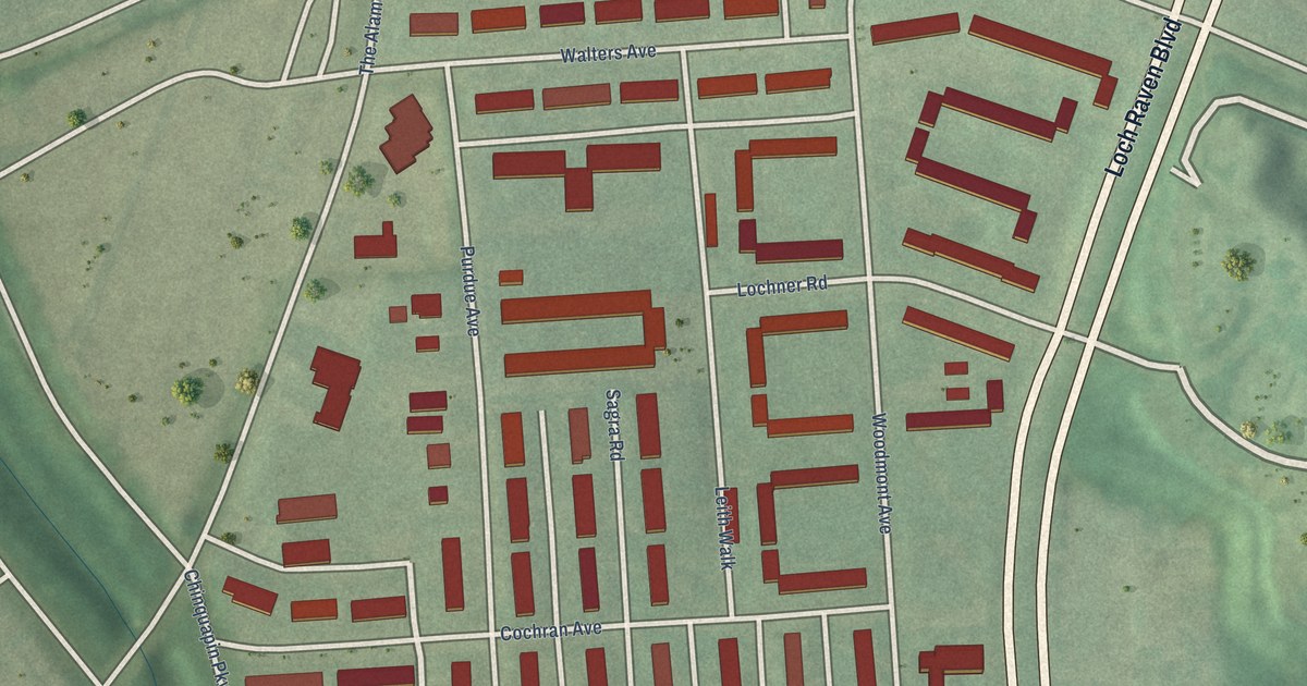 Map of Woodbourne Heights, Baltimore, Maryland in 2026