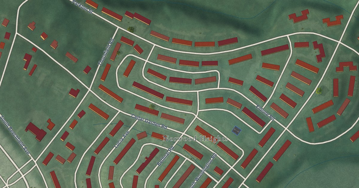 Map of Yale Heights, Baltimore, Maryland in 2026