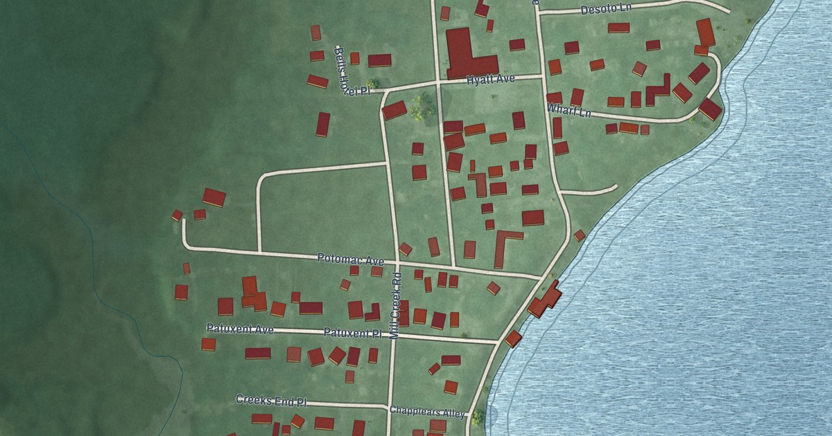 Map of Benedict, Maryland in 2026
