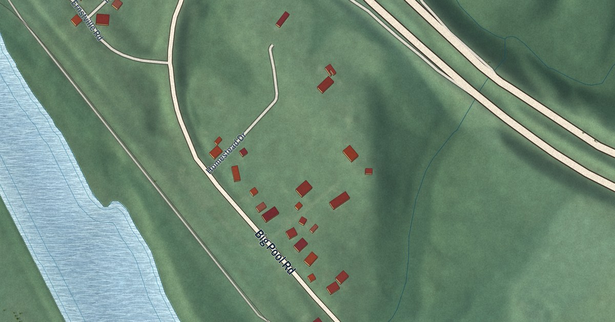 Map of Big Pool, Maryland in 2026
