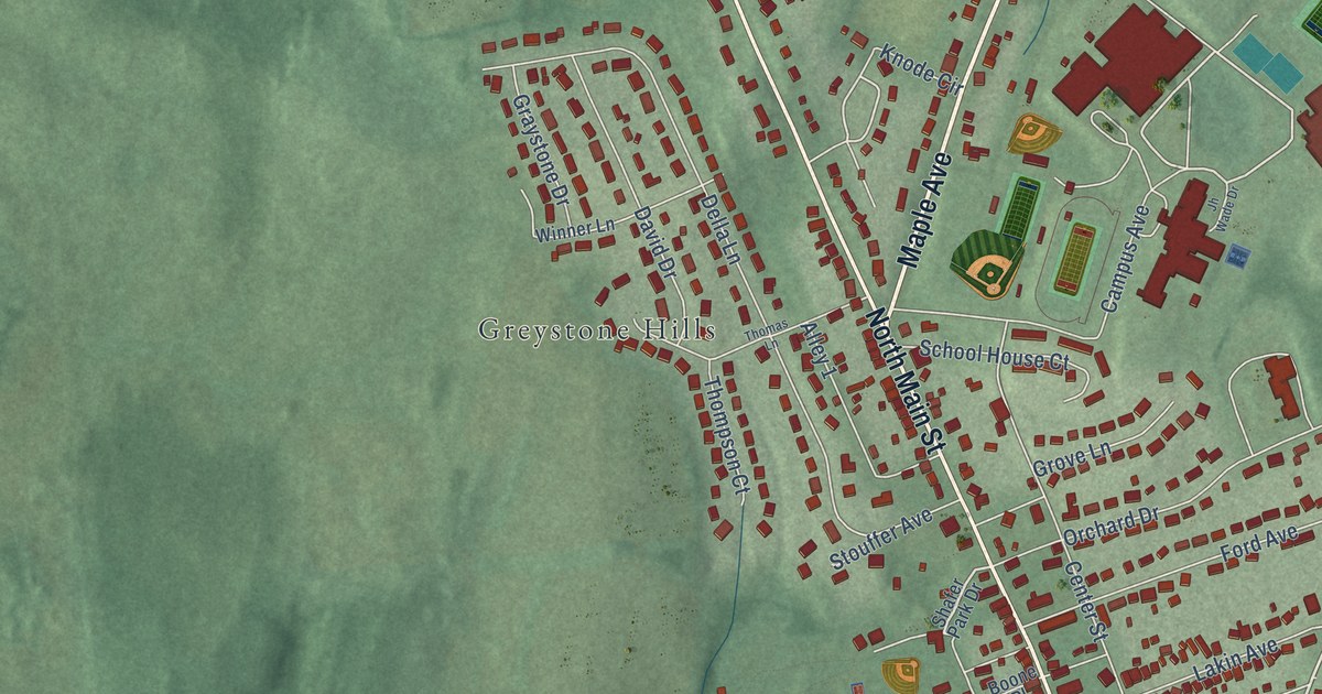 Map of Boonsboro, Maryland in 2026