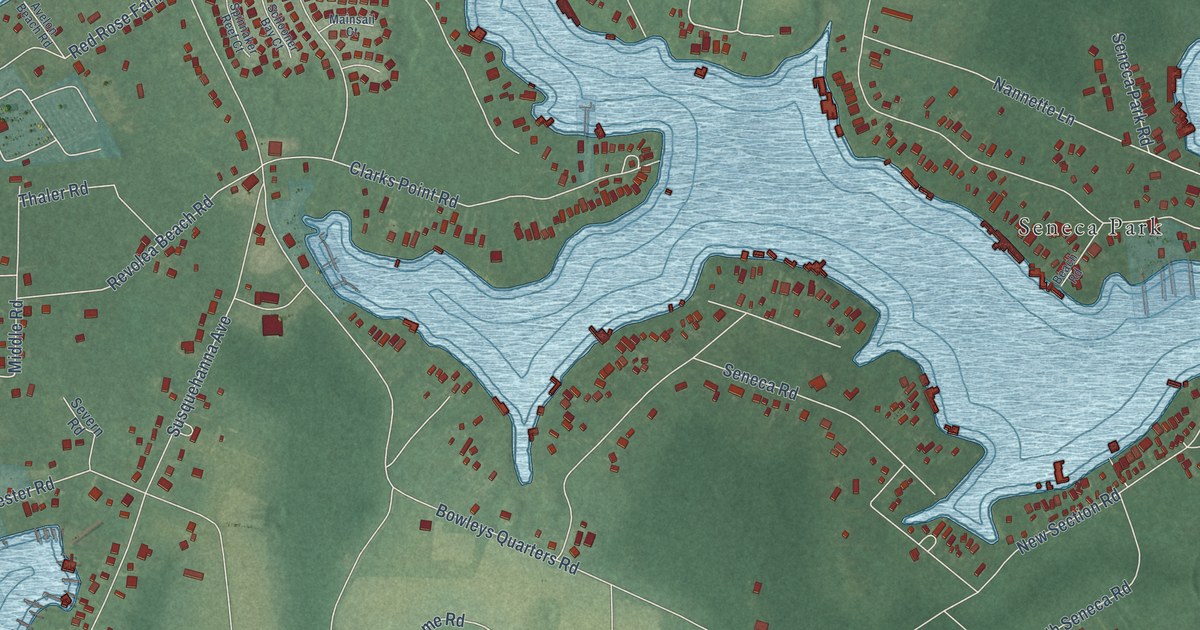 Map of Bowleys Quarters, Maryland in 2026