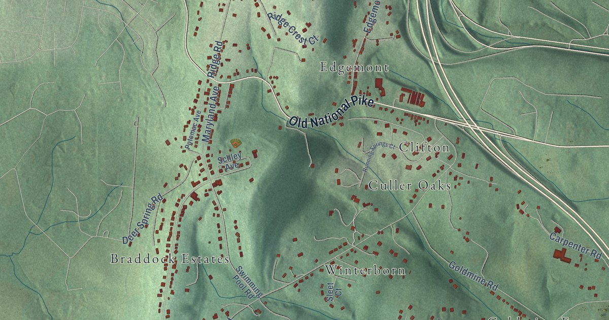 Map of Braddock Heights, Maryland in 2026