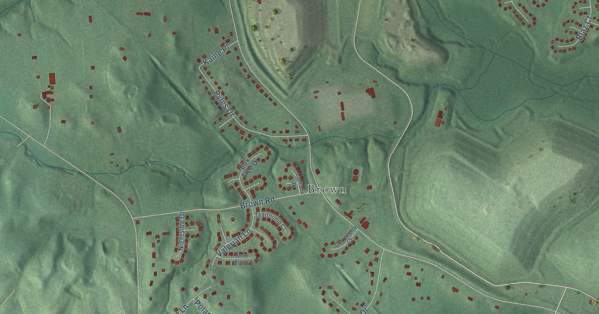 Map of Brown Station, Maryland in 2026
