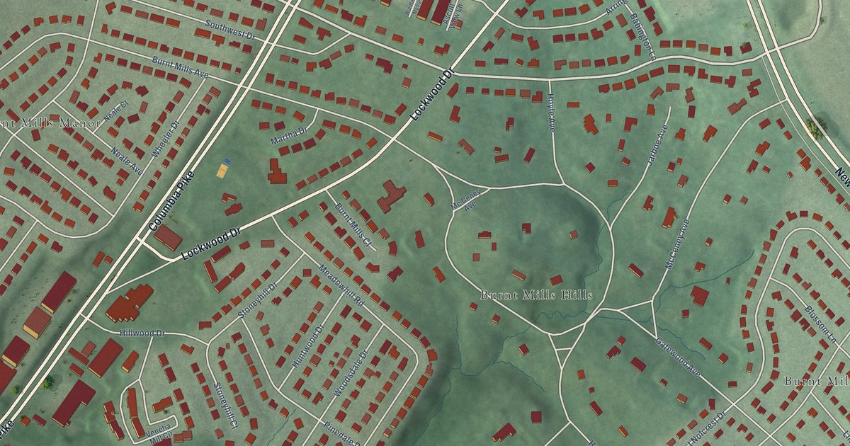Map of Burnt Mills, Maryland in 2026